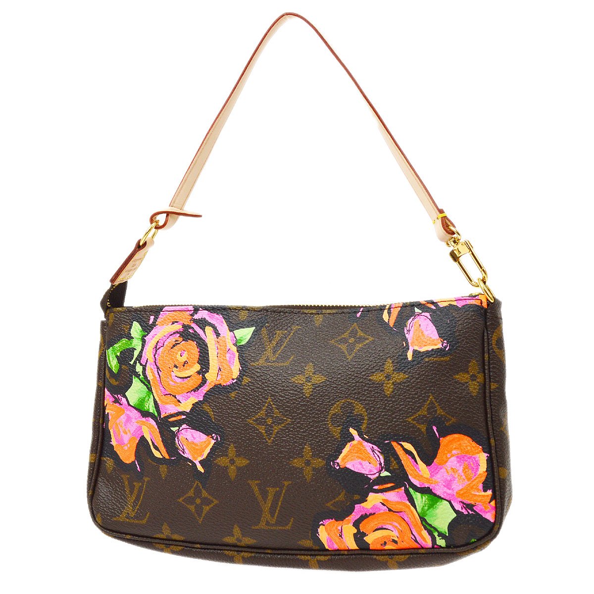LOUIS VUITTON? 2009 POCHETTE ACCESSOIRES MONOGRAM ROSE Clutch
