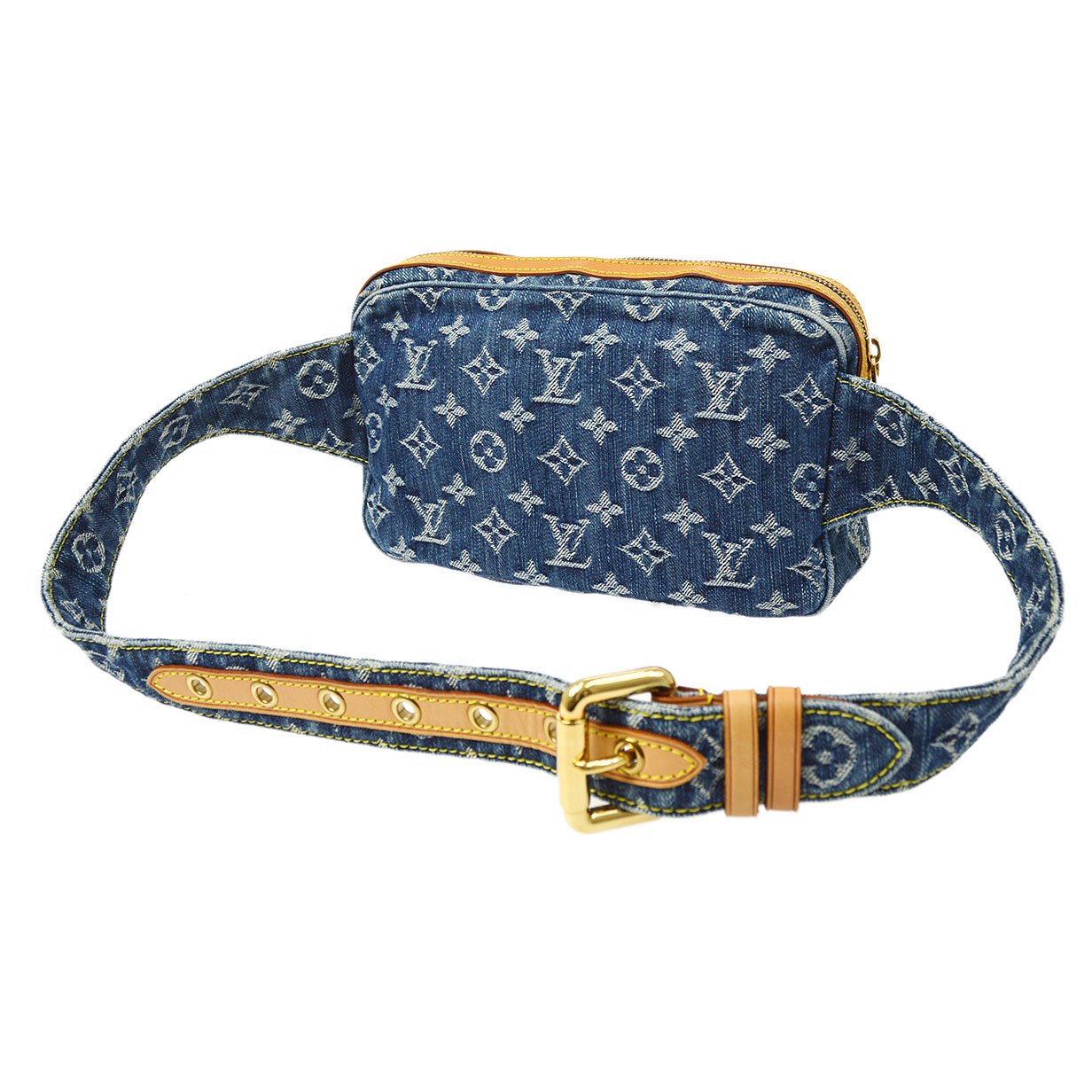 LOUIS VUITTON? BUM BAG WAIST POUCH INDIGO MONOGRAM ao32927