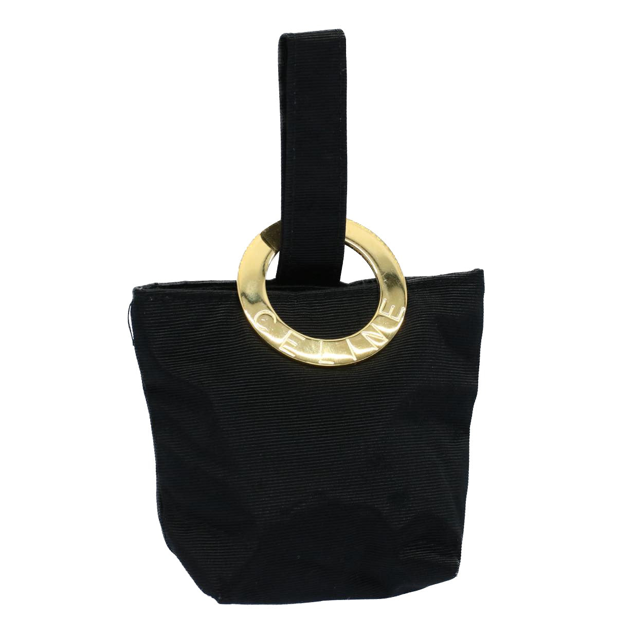 Luxury CELINE Circle Pouch Nylon Black  ar10146B