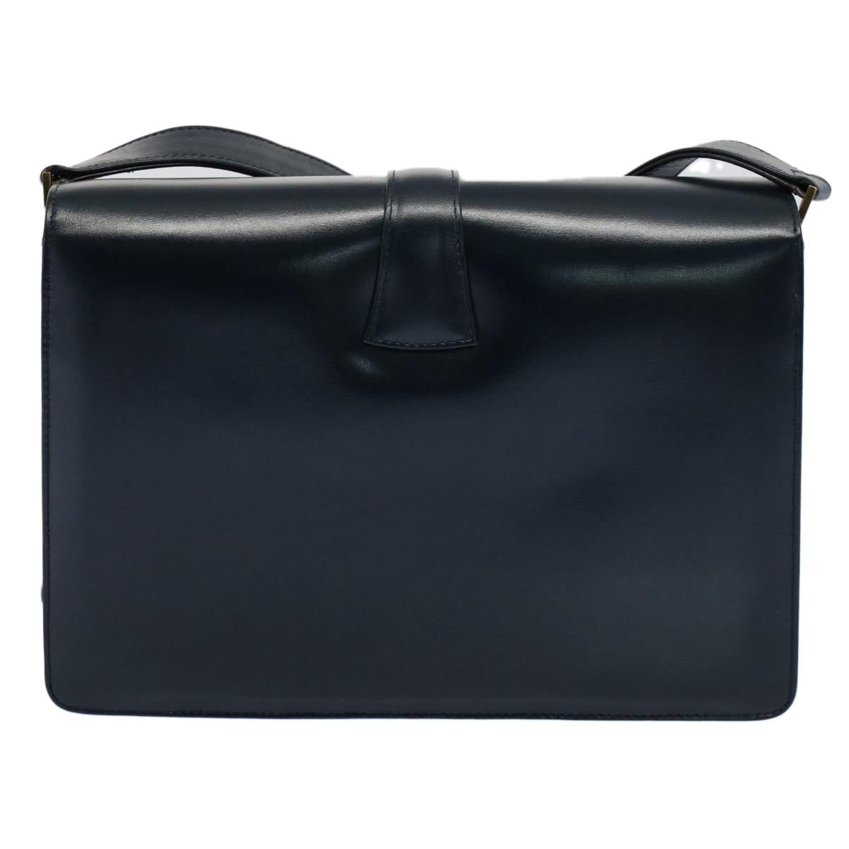 Luxury CELINE Horse Carriage Shoulder Bag Leather Navy  ar10323