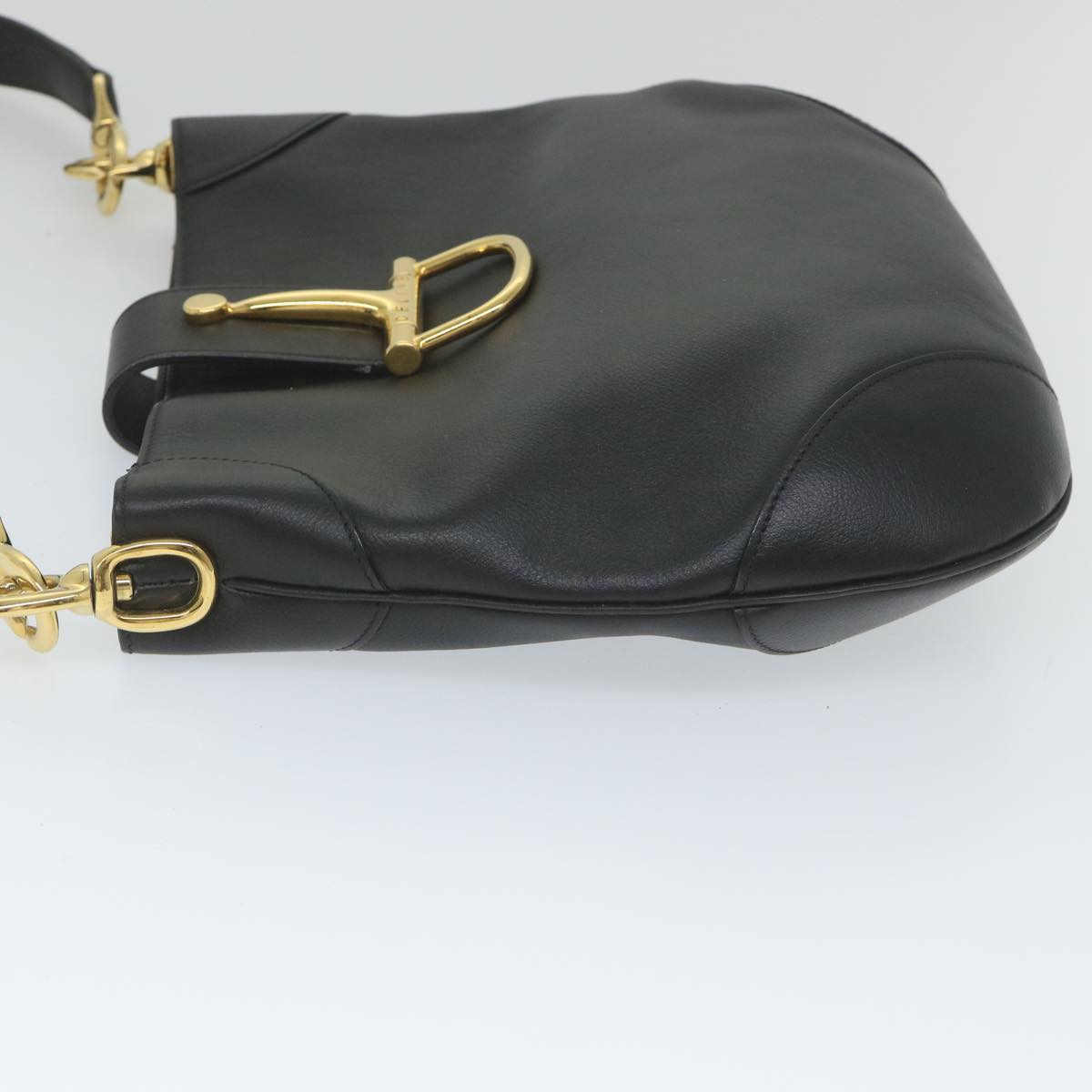 Luxury CELINE Shoulder Bag Leather Black  ar10477