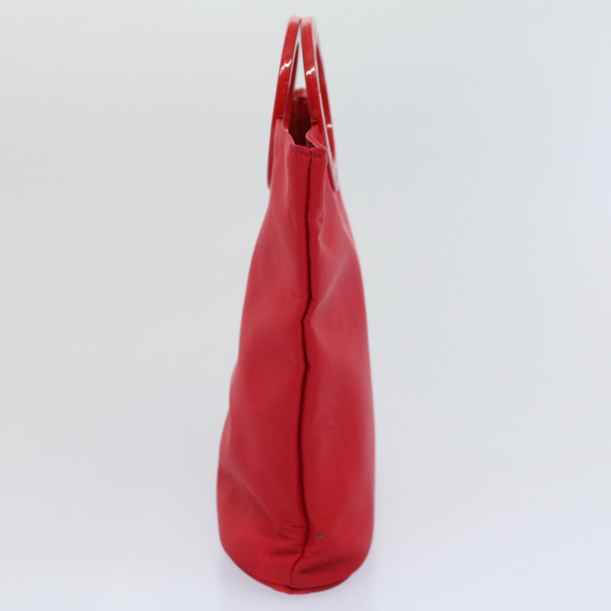 Luxury CELINE Circle Hand Bag Nylon Red  ar10732