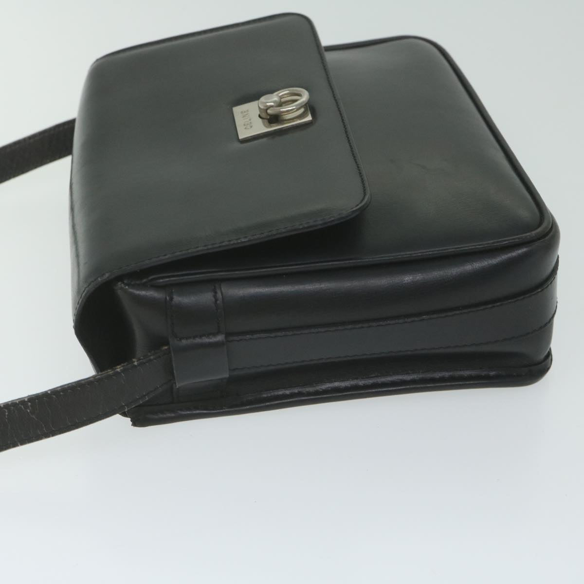 Luxury CELINE Shoulder Bag Leather Black  ar11207