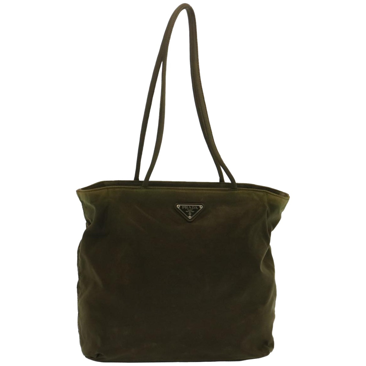 PRADA Tote Bag Nylon Khaki Auth ar11453B
