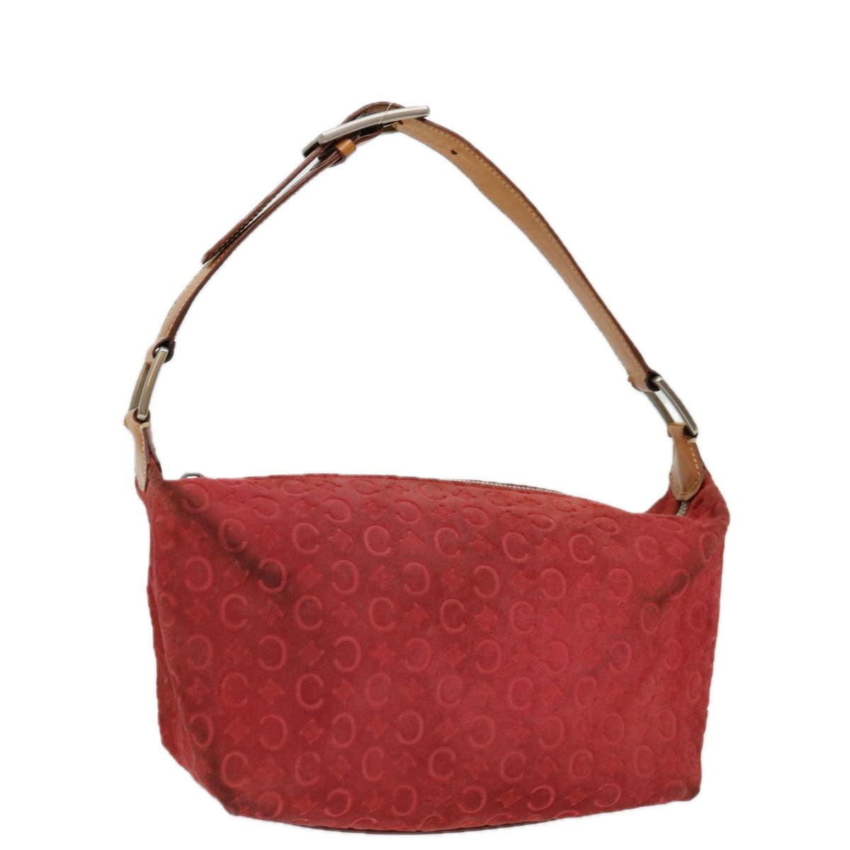 Luxury CELINE C Macadam Canvas Hand Bag Red  ar11578B
