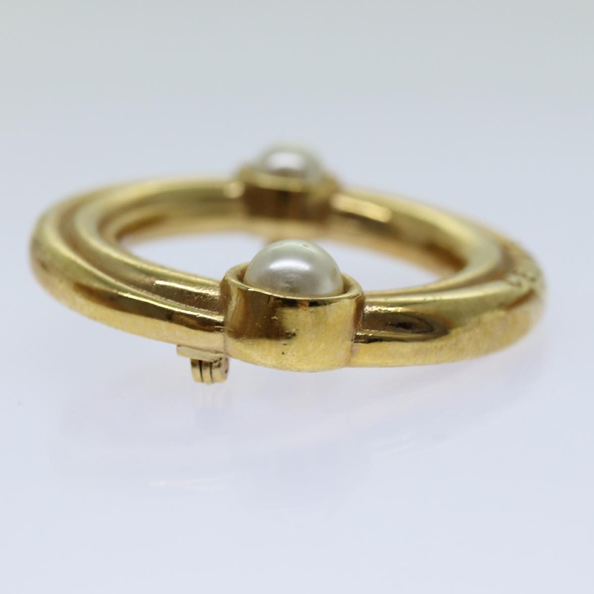 Luxury CELINE Circle Brooch metal Gold  ar11594B