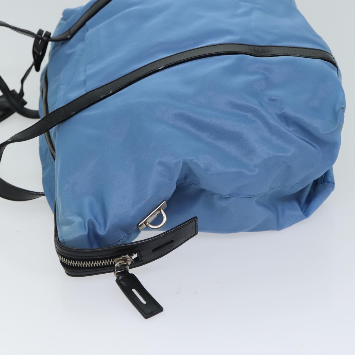 PRADA Shoulder Bag Nylon Blue Auth ar11626B