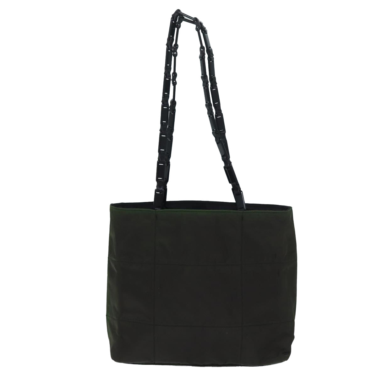 PRADA Shoulder Bag Nylon Khaki Auth ar11647B