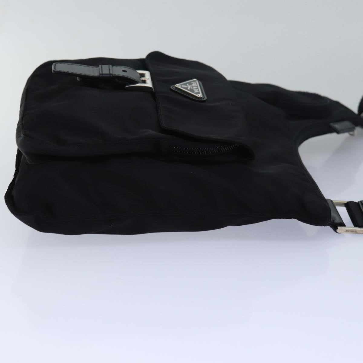 PRADA Shoulder Bag Nylon Black Auth ar11982