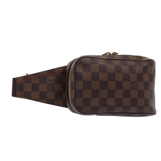 LOUIS VUITTON Damier Ebene Geronimos Shoulder Bag   N51994 LV Auth ar12472