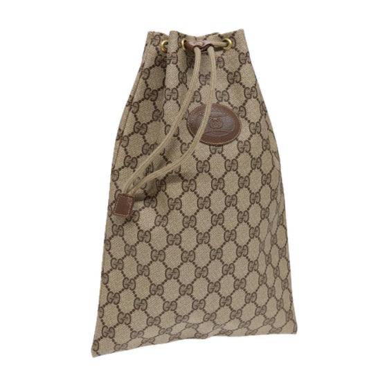 Gucci Leather Canvas Handbag