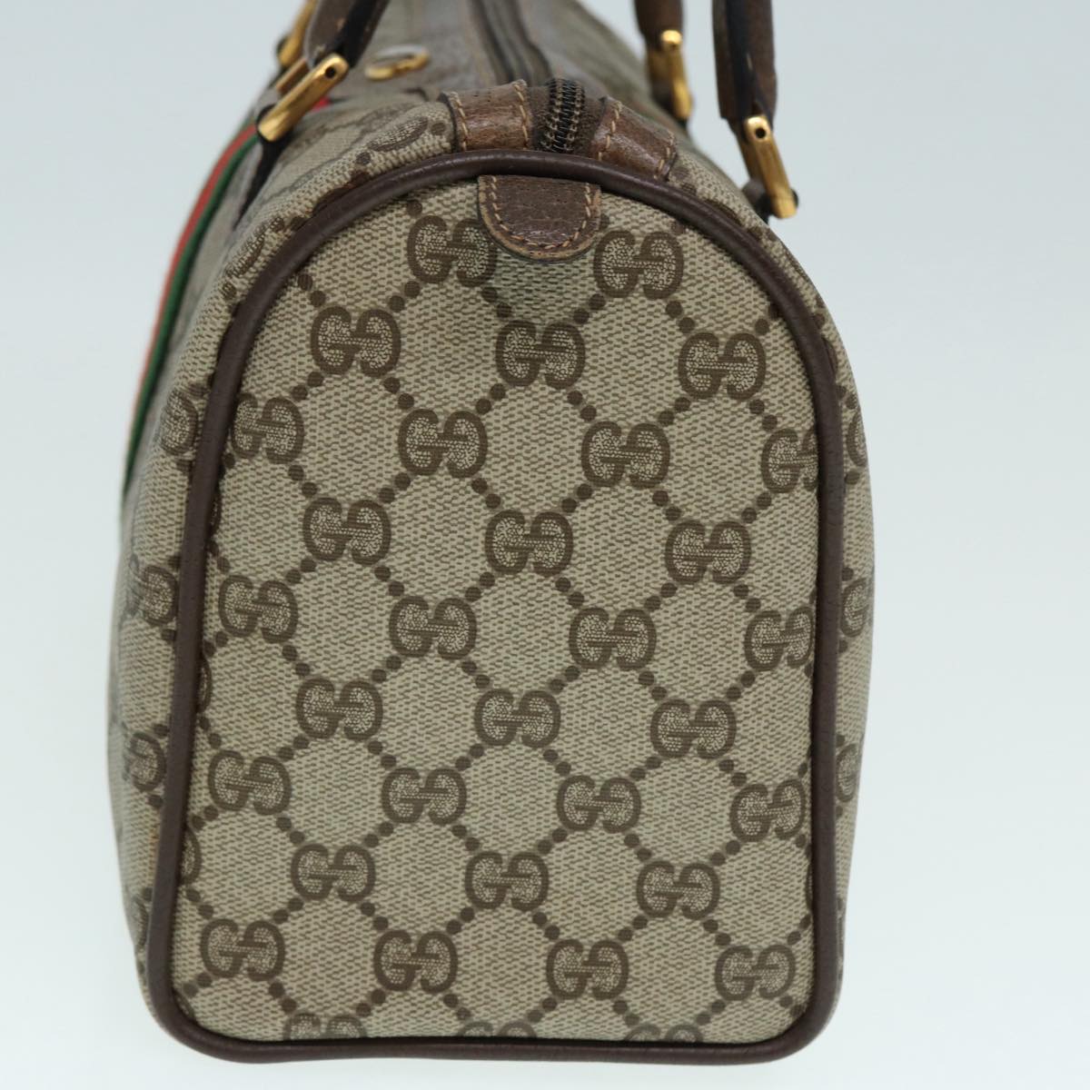 Gucci Leather Canvas Handbag