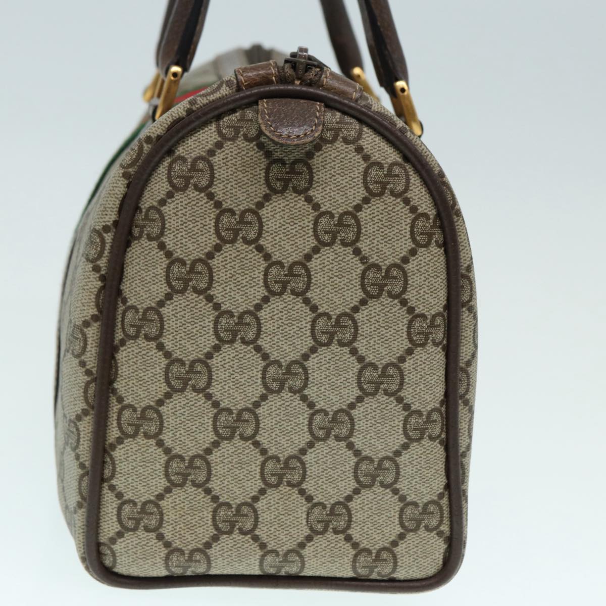 Gucci Leather Canvas Handbag