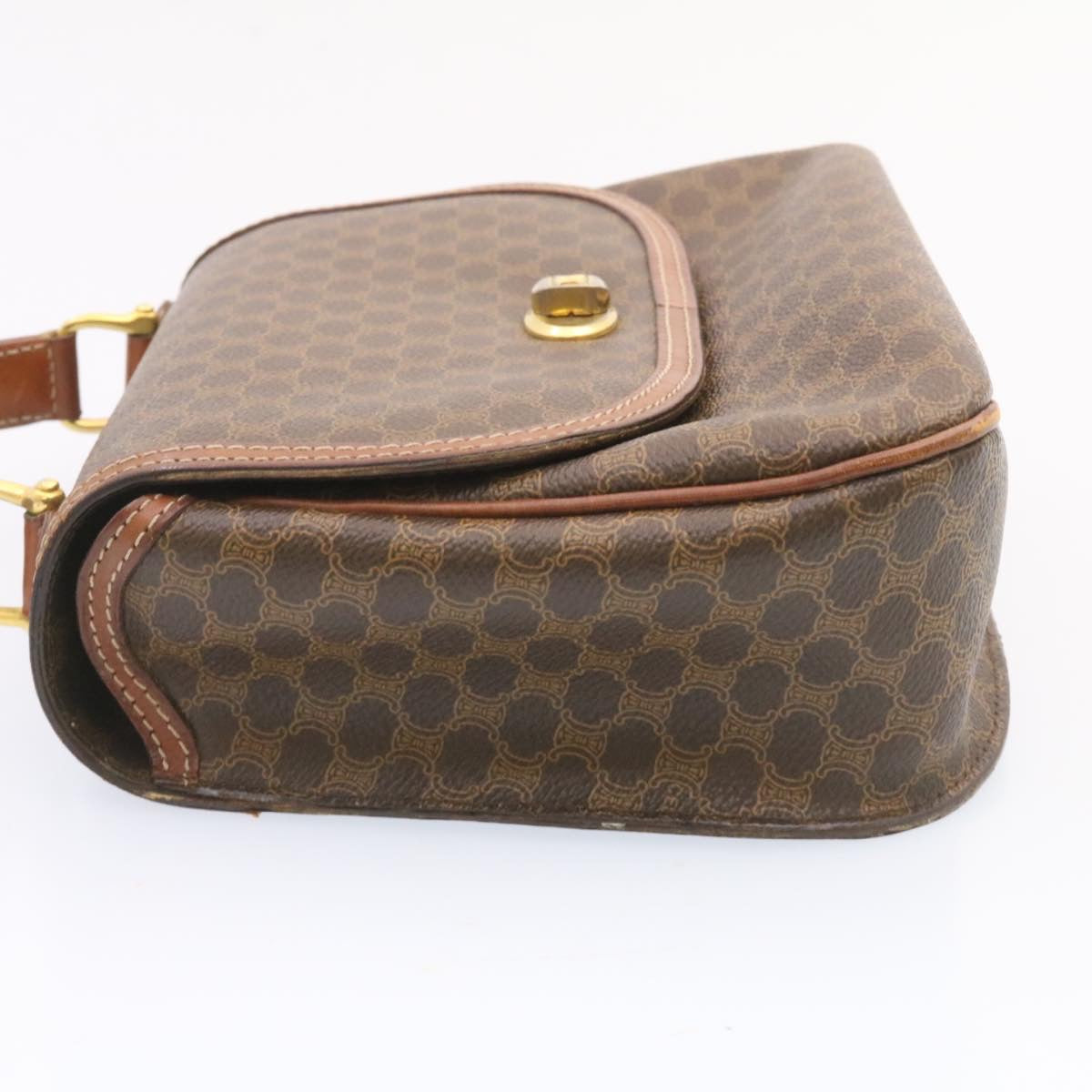 Luxury CELINE Macadam Canvas Hand Bag Brown  ar5139