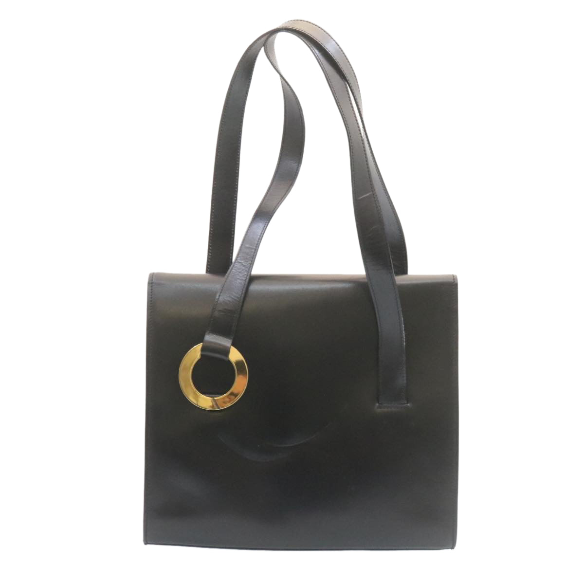 Luxury CELINE Shoulder Bag Leather Black  ar5783