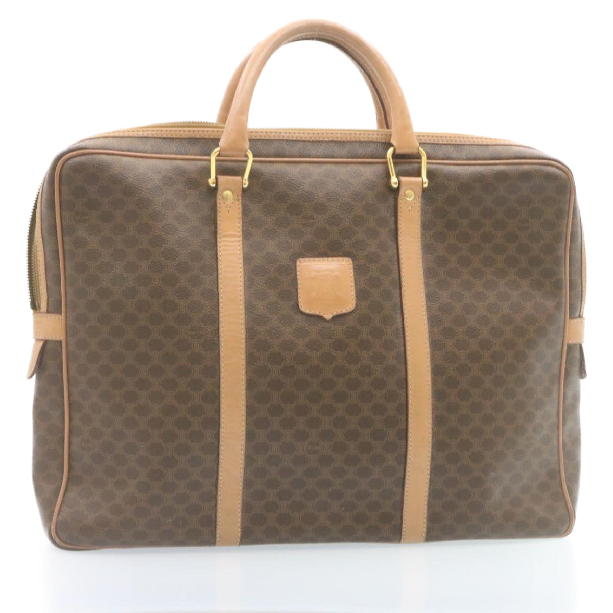 Luxury CELINE Macadam Canvas Hand Bag Brown  ar6250