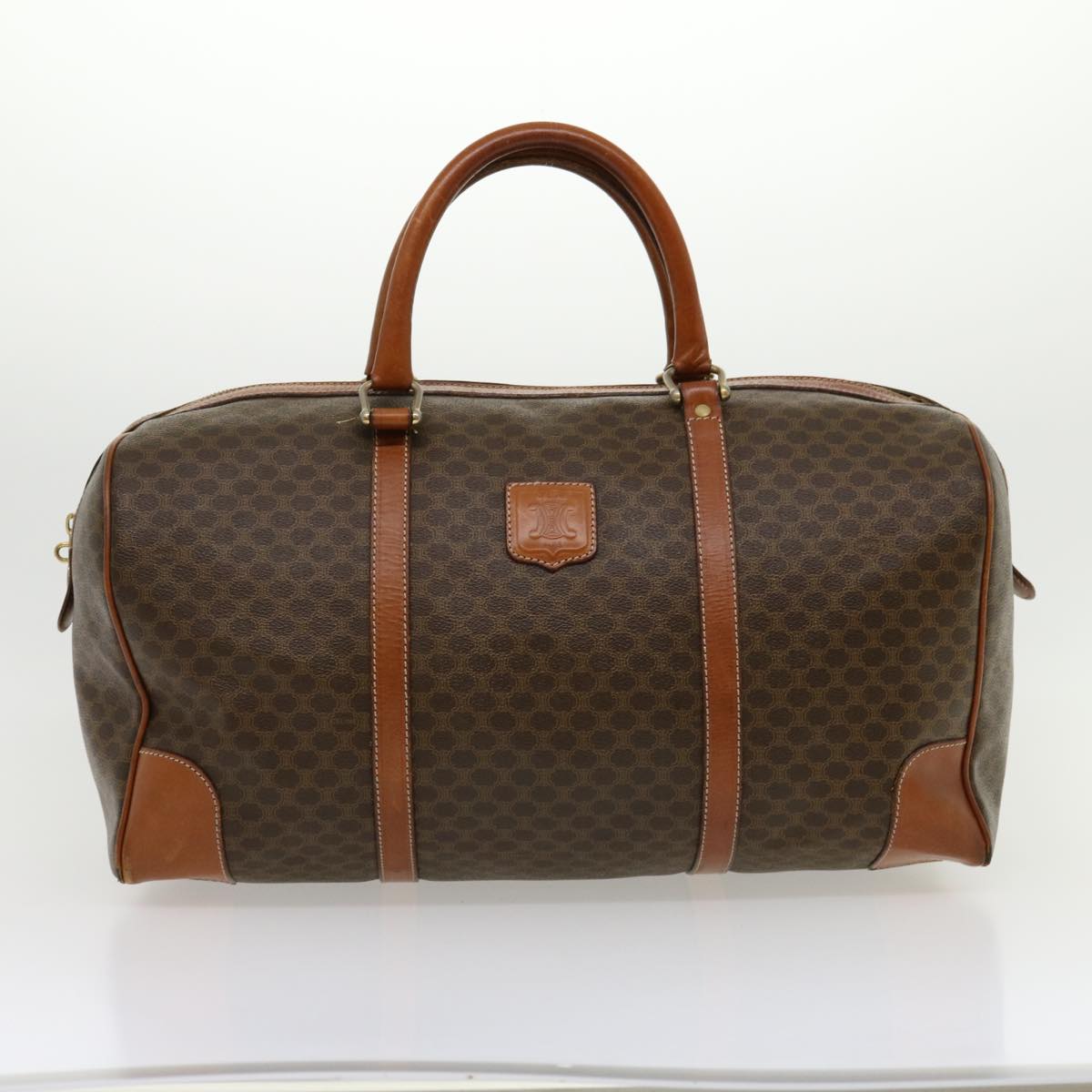Luxury CELINE Macadam Canvas Boston Bag 5Set Brown  ar7260