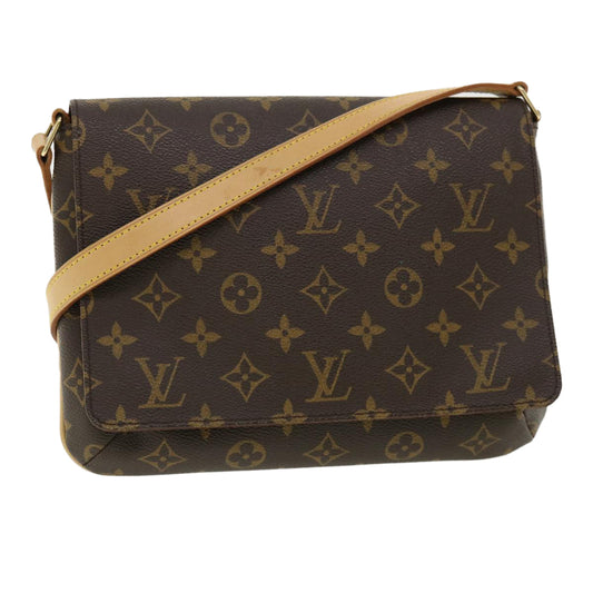 LOUIS VUITTON Monogram Musette Tango Shoulder Bag M51257 LV Auth ar8690