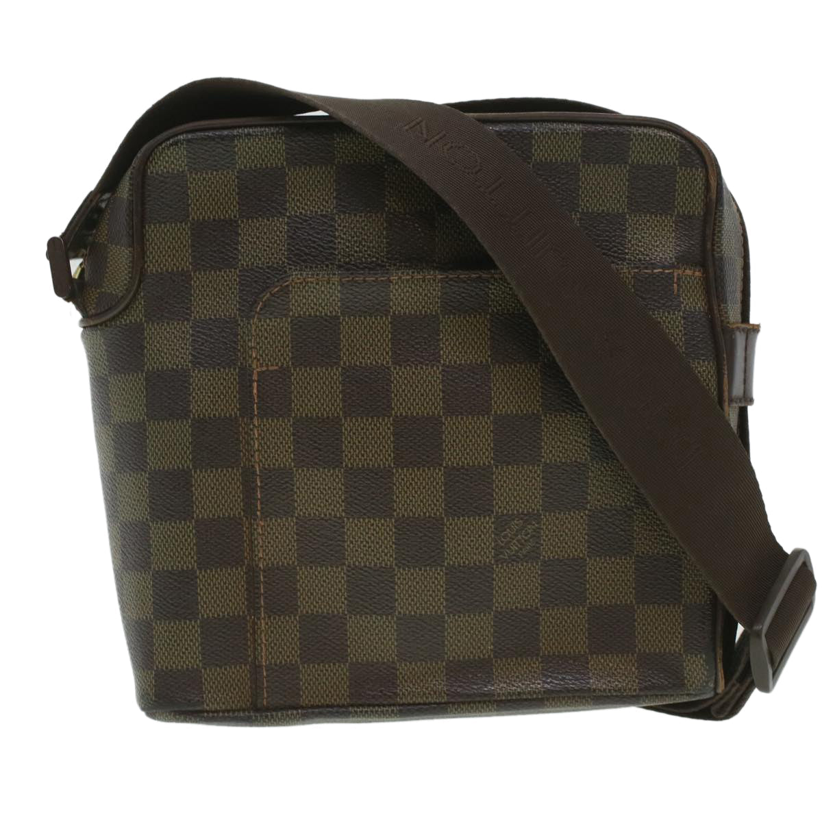 LOUIS VUITTON Damier Ebene Olaf PM Shoulder Bag N41442 LV Auth ar8979