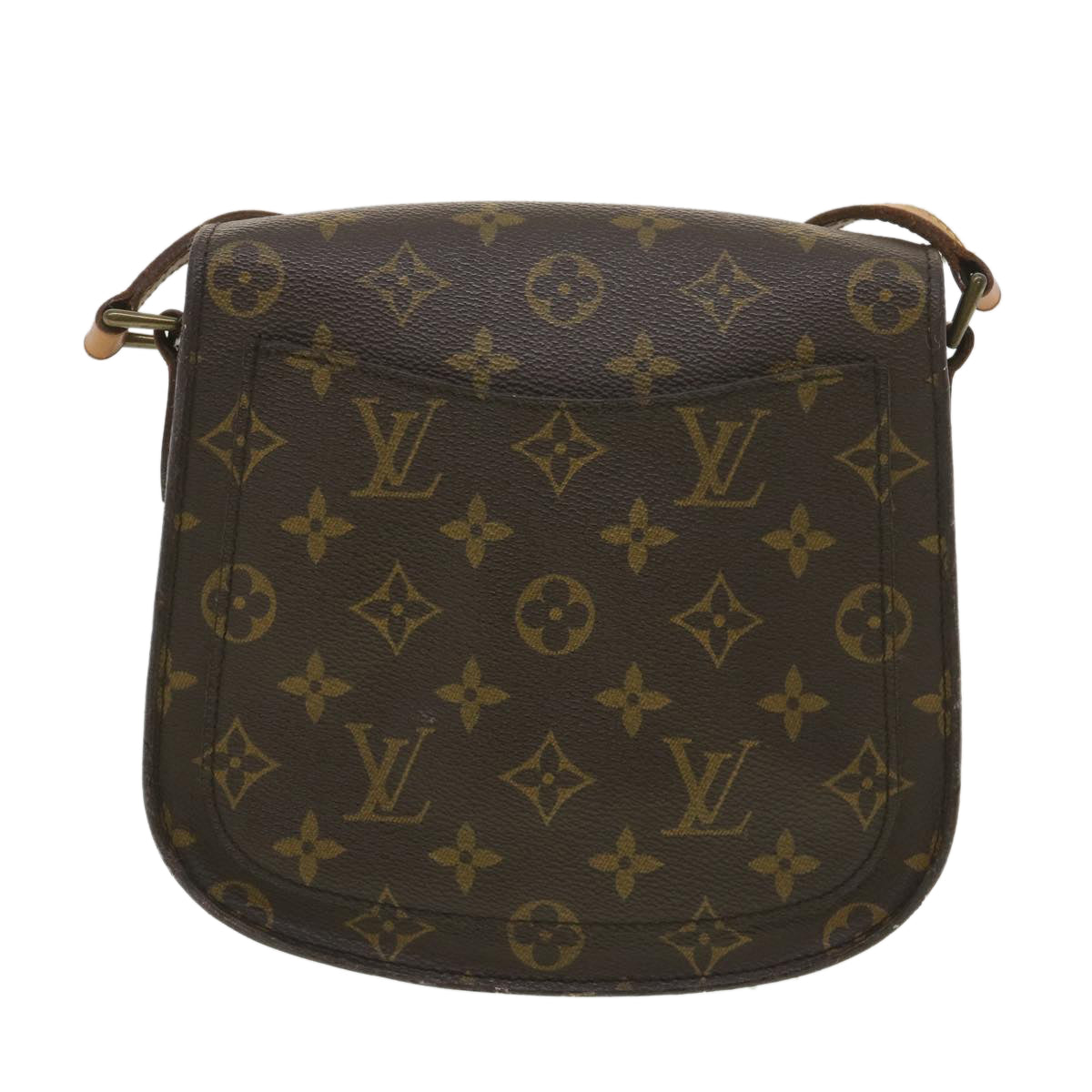 LOUIS VUITTON Monogram Saint Cloud MM Shoulder Bag M51243 LV ar9105