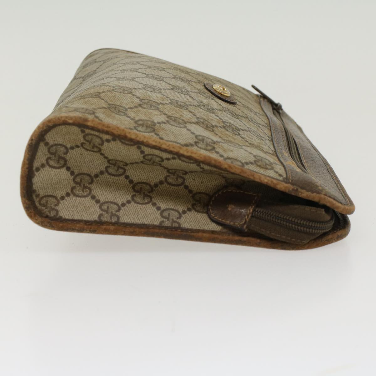 Gucci Leather Canvas Clutch