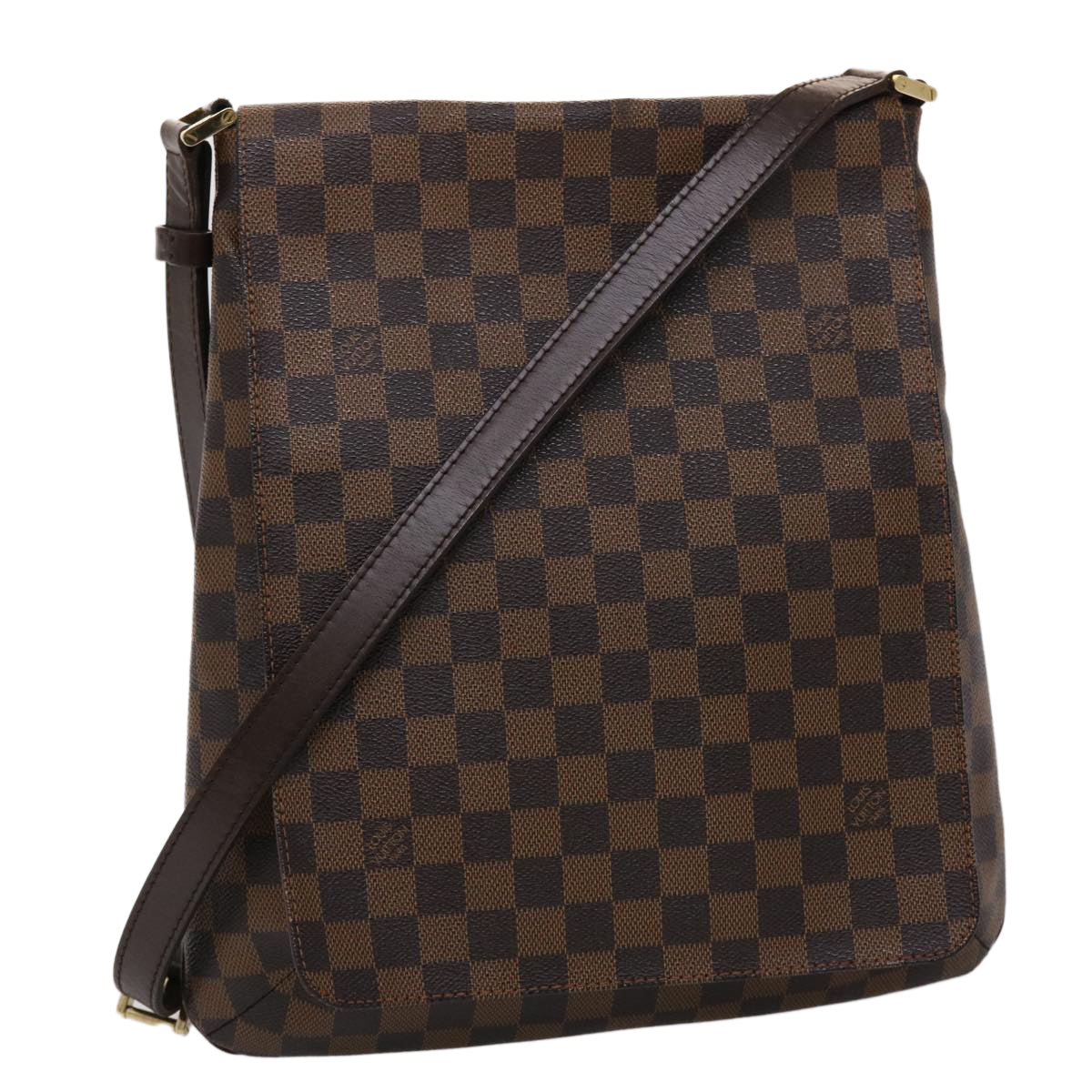 LOUIS VUITTON Damier Ebene M tte Shoulder Bag N51302 LV Auth ar9711B