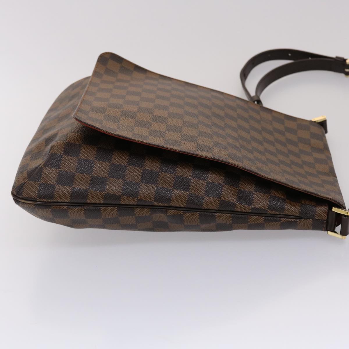LOUIS VUITTON Damier Ebene M tte Shoulder Bag N51302 LV Auth ar9711B