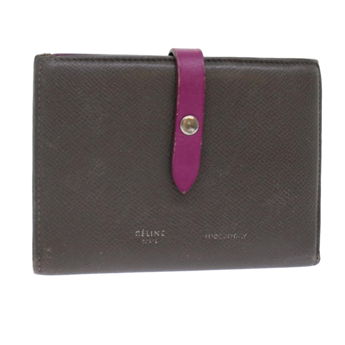 Luxury CELINE Wallet Leather Gray  ar9714B
