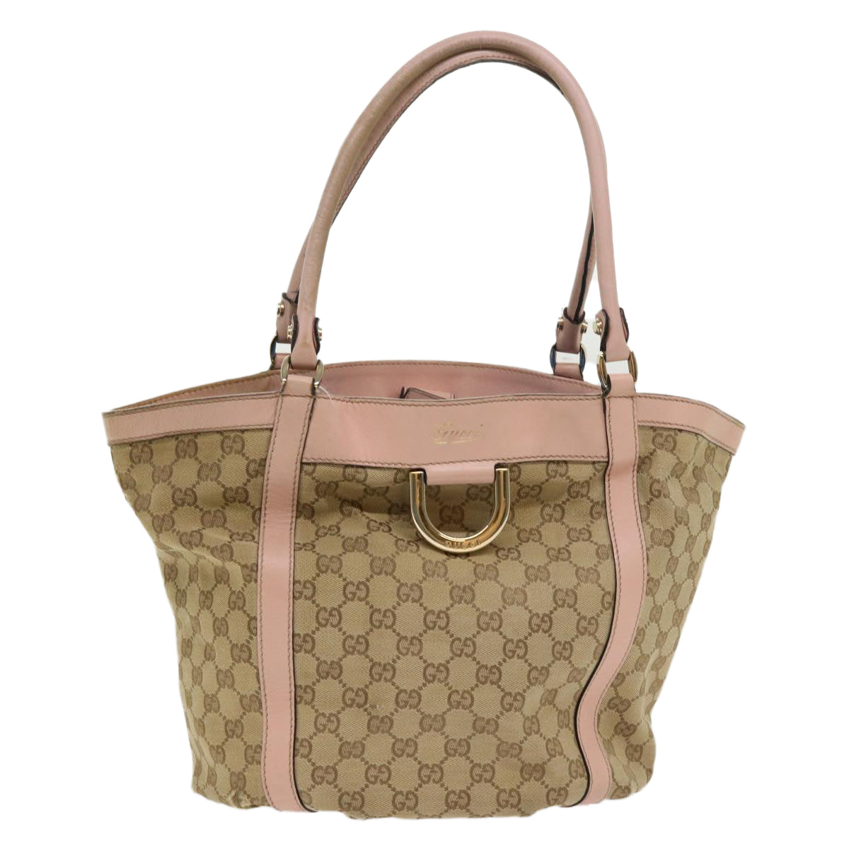Gucci Leather Canvas Tote