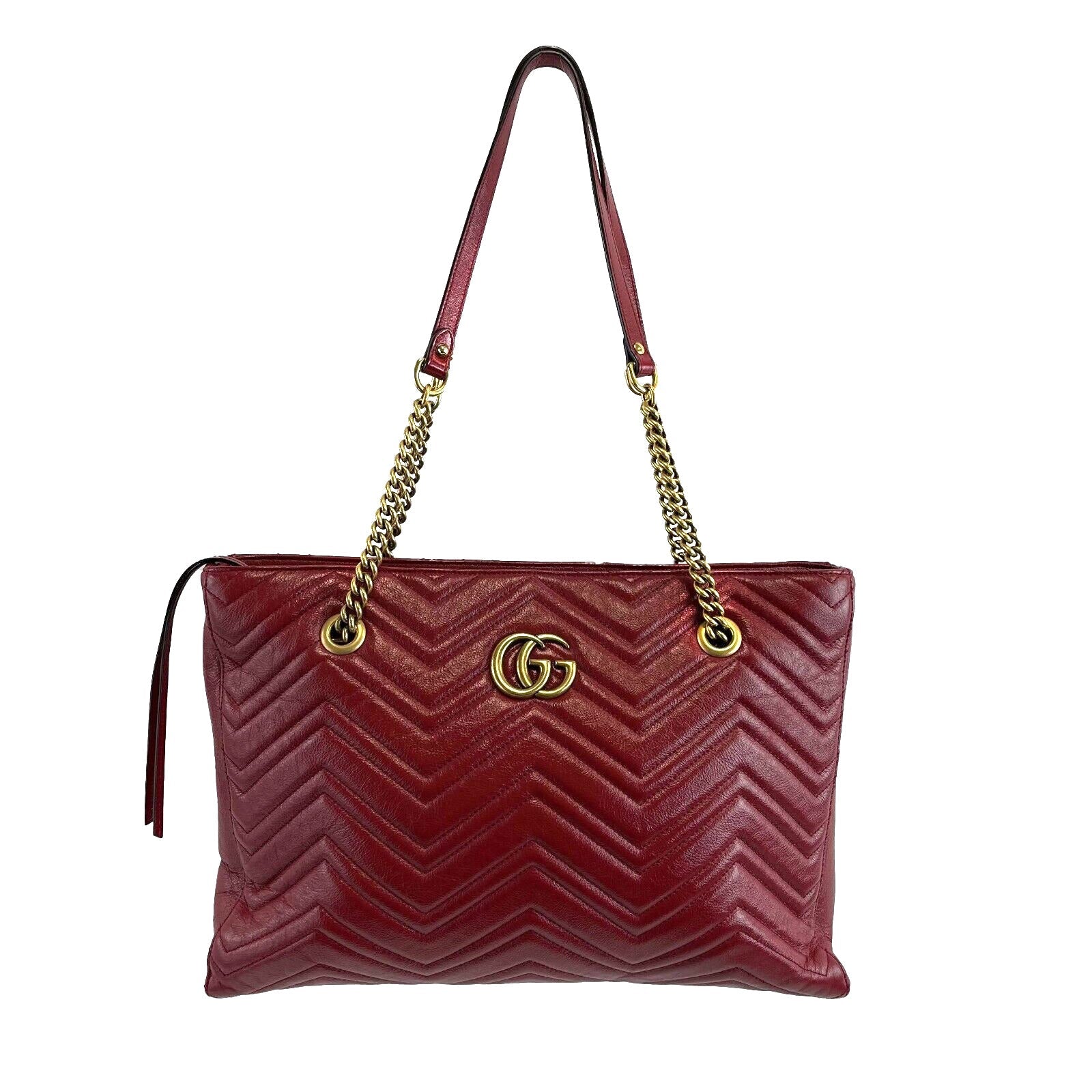 Gucci Lou Leather Top Handle Tote