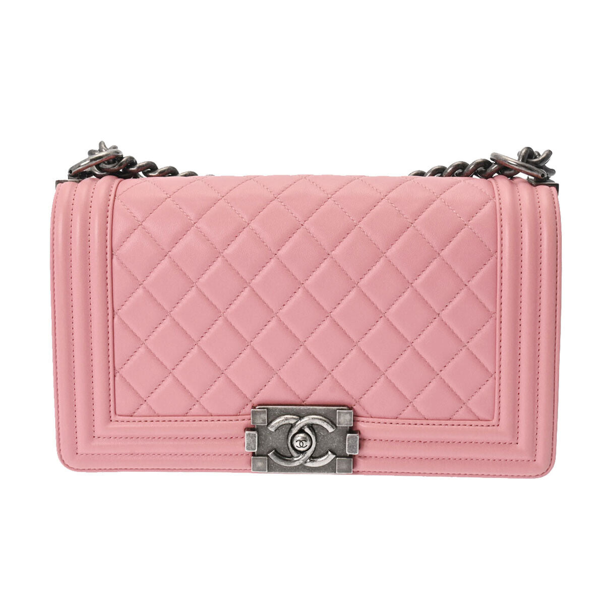 Chanel Boy Chainshoulder 9.8' Pink