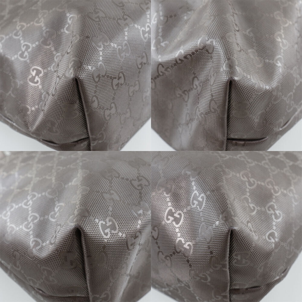 Gucci Monogram Leather Canvas Tote