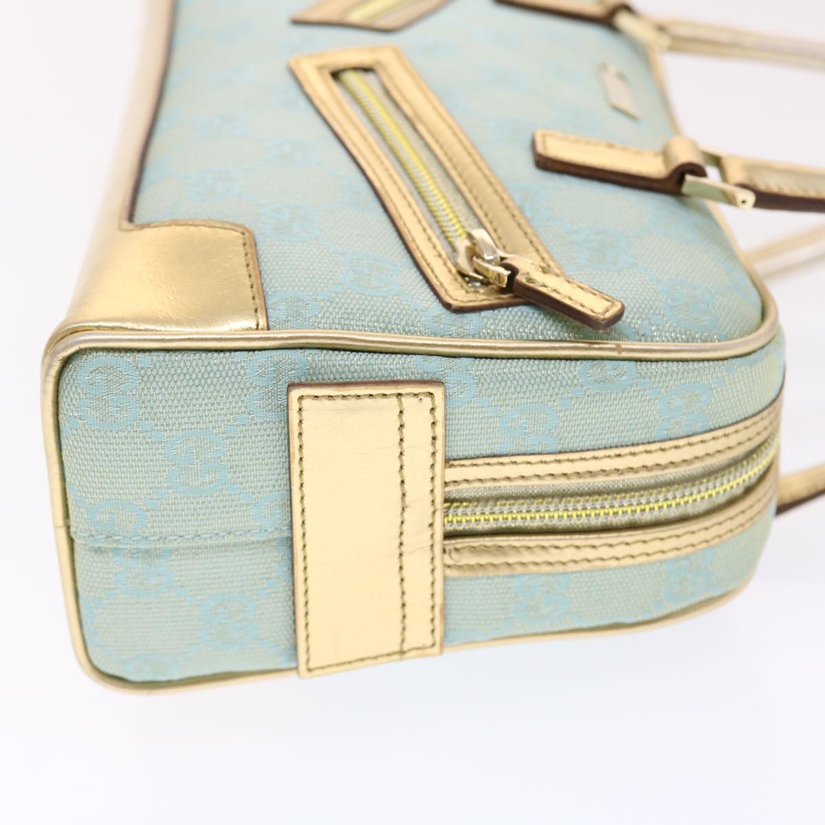 Gucci Leather Canvas Shoulder Bag