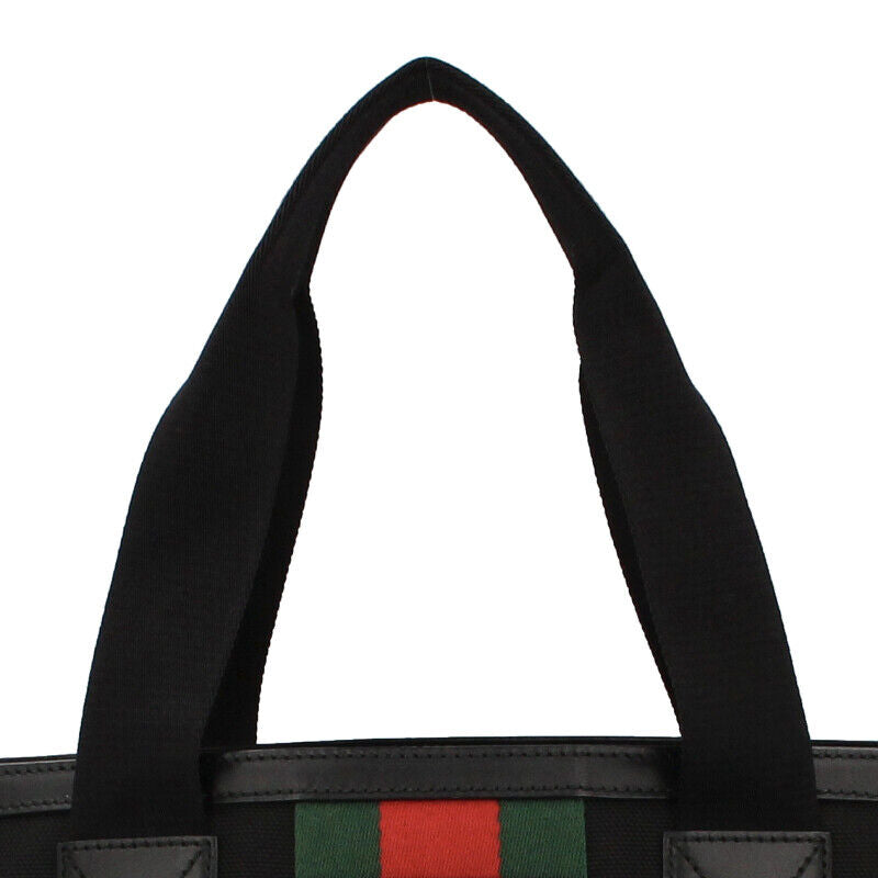 Gucci Leather Canvas Tote