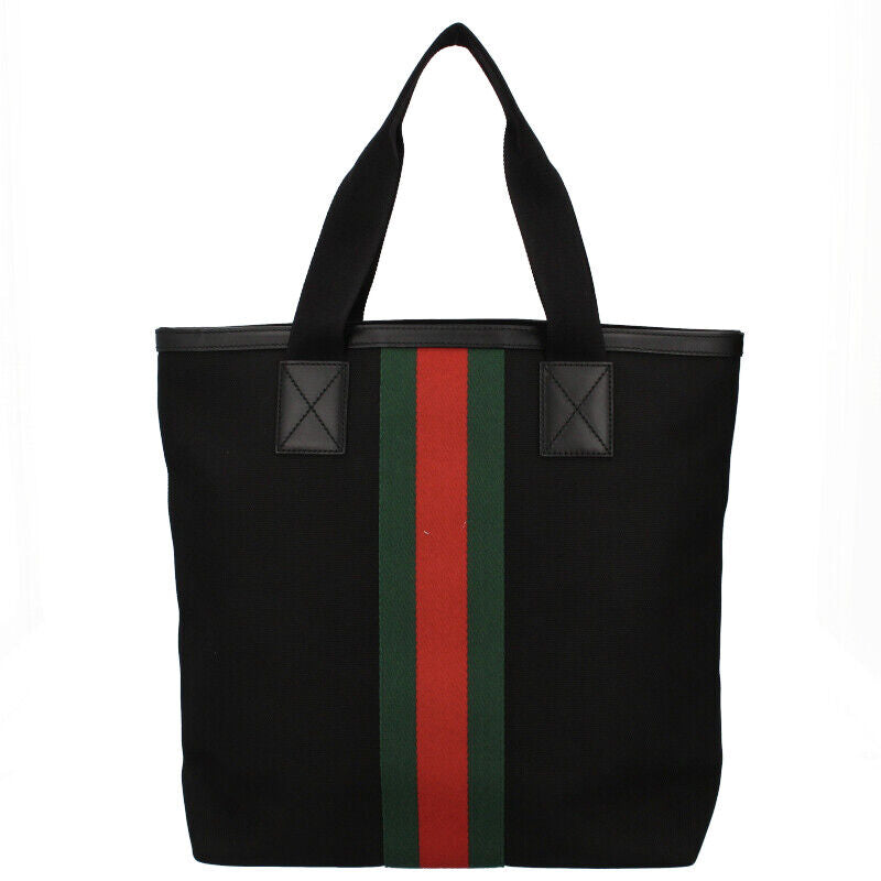Gucci Leather Canvas Tote