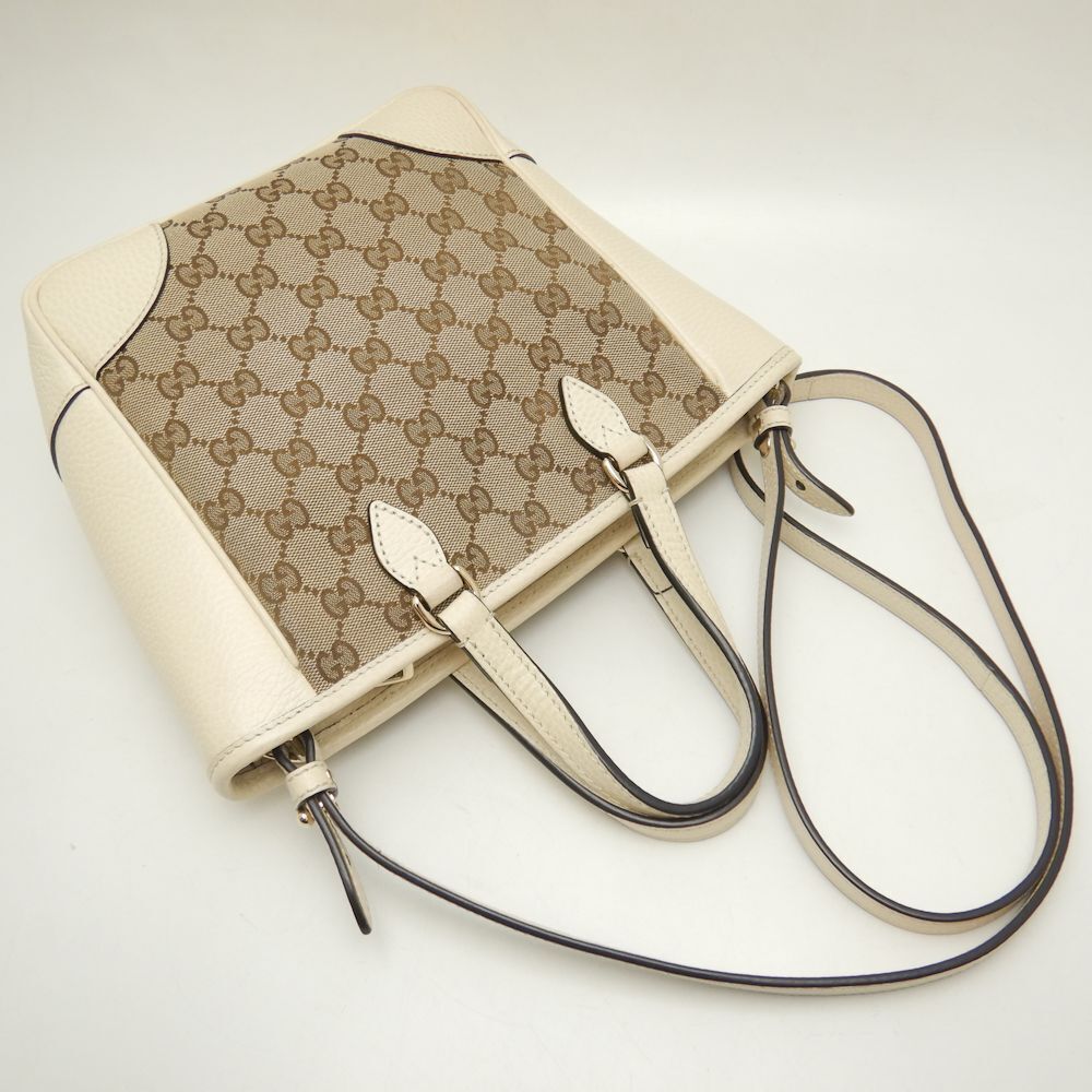 Gucci Leather Canvas Handbag