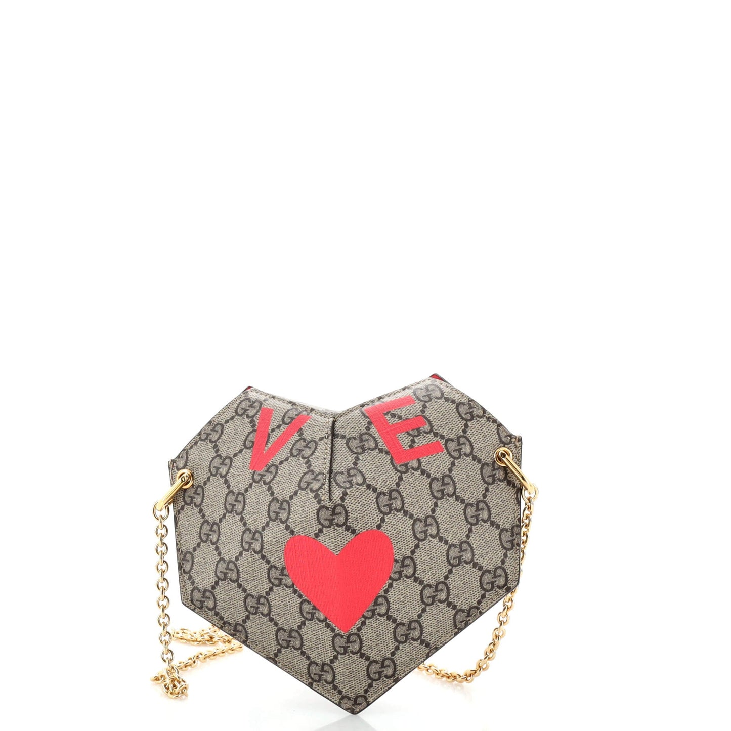 Gucci Leather Canvas Handbag