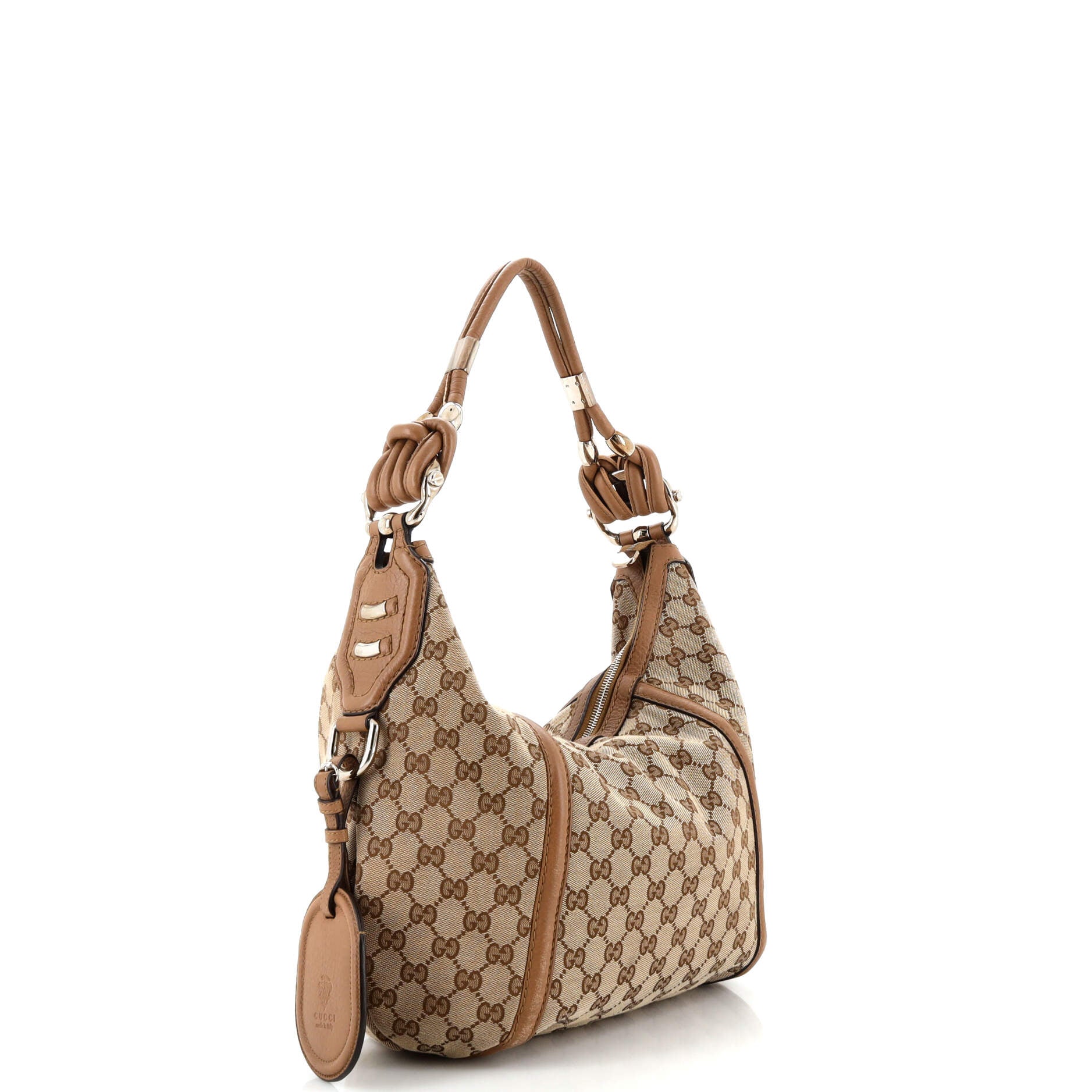 Gucci Twist Canvas Shoulder Bag