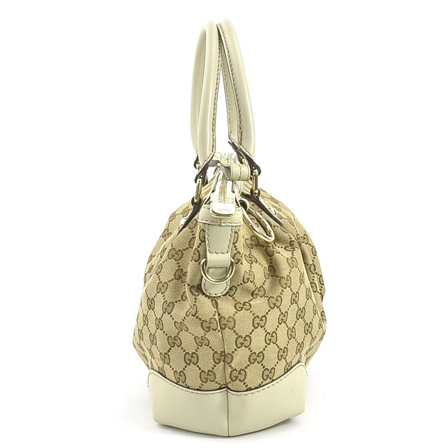 Gucci Monogram Leather Canvas Shoulder Bag