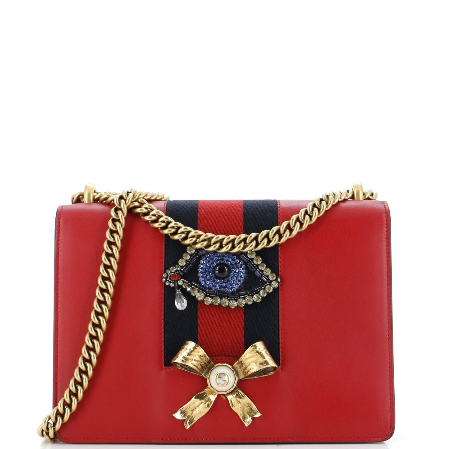 Gucci Chain Leather Shoulder Bag
