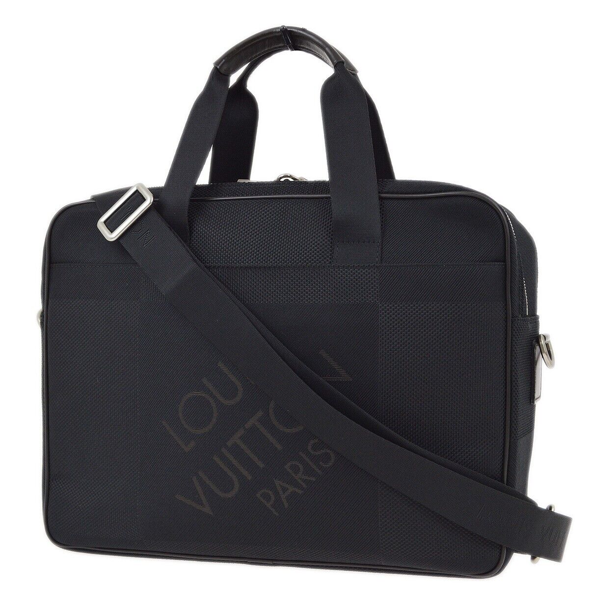 Louis Vuitton Black Damier Geant Associe
