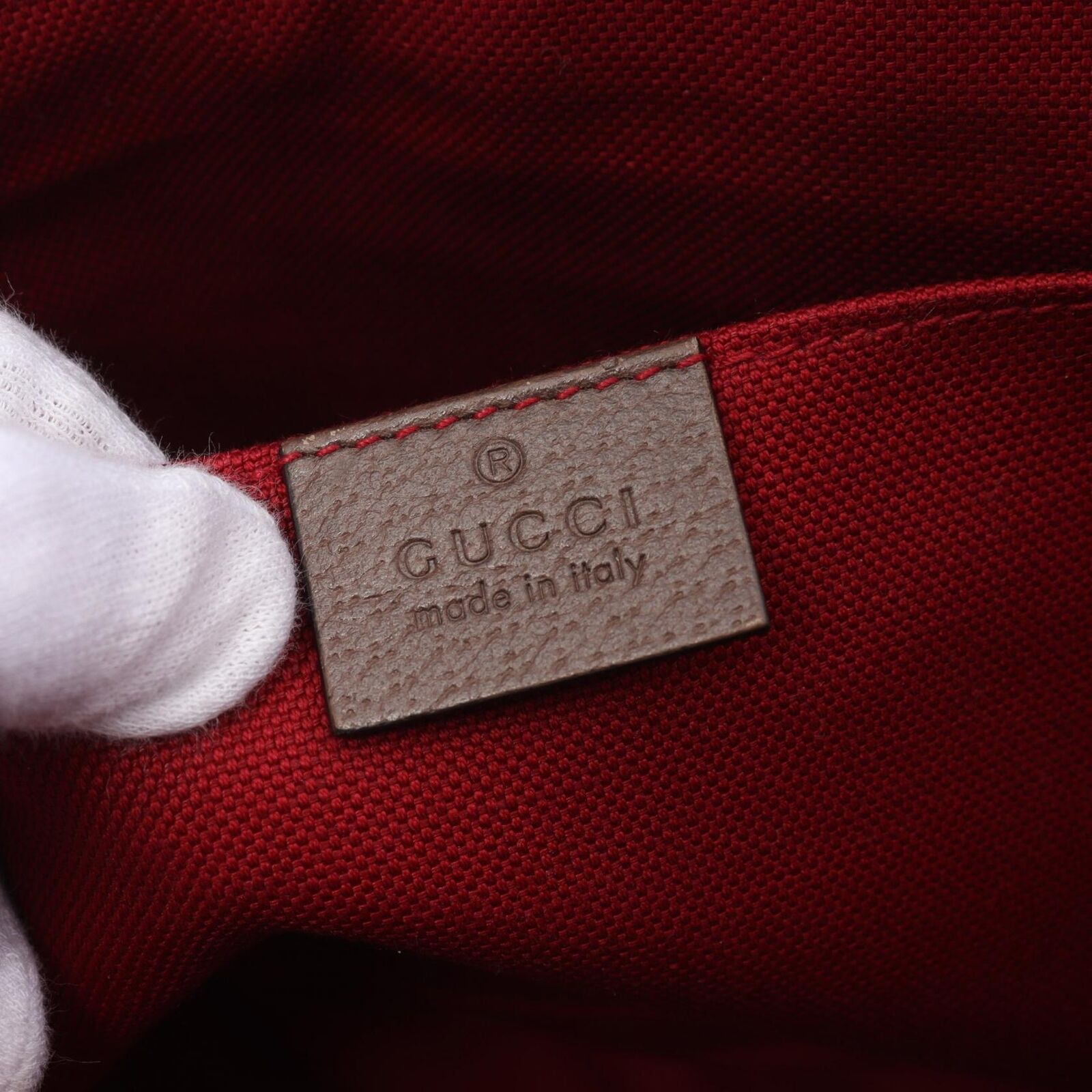 Gucci Lou Monogram Leather Canvas Crossbody