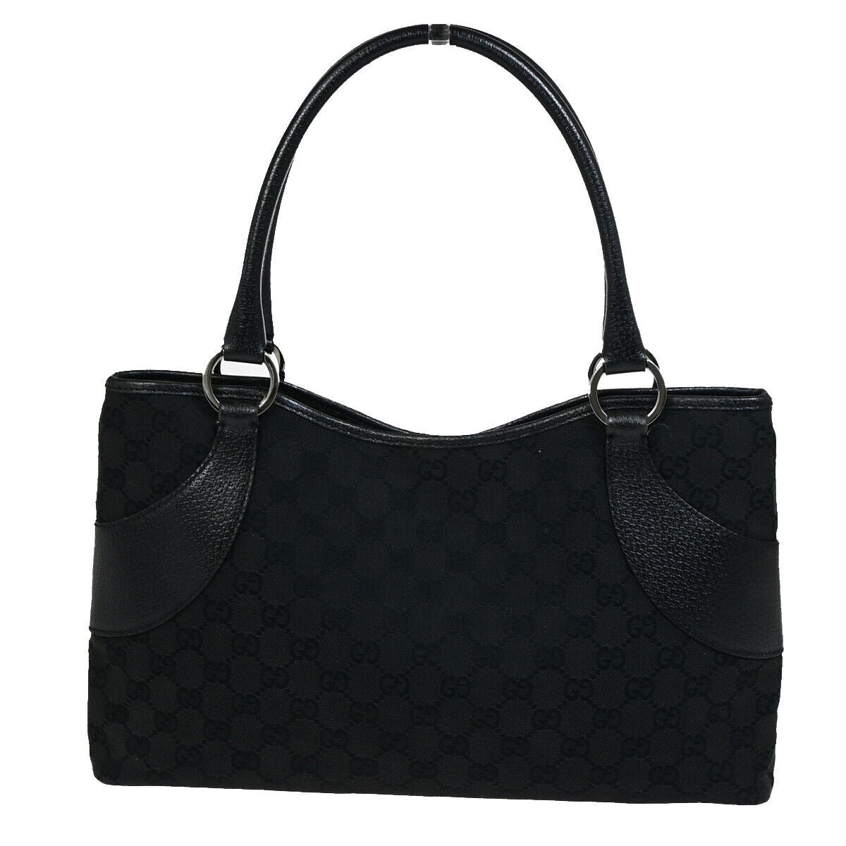 Gucci Leather Canvas Tote