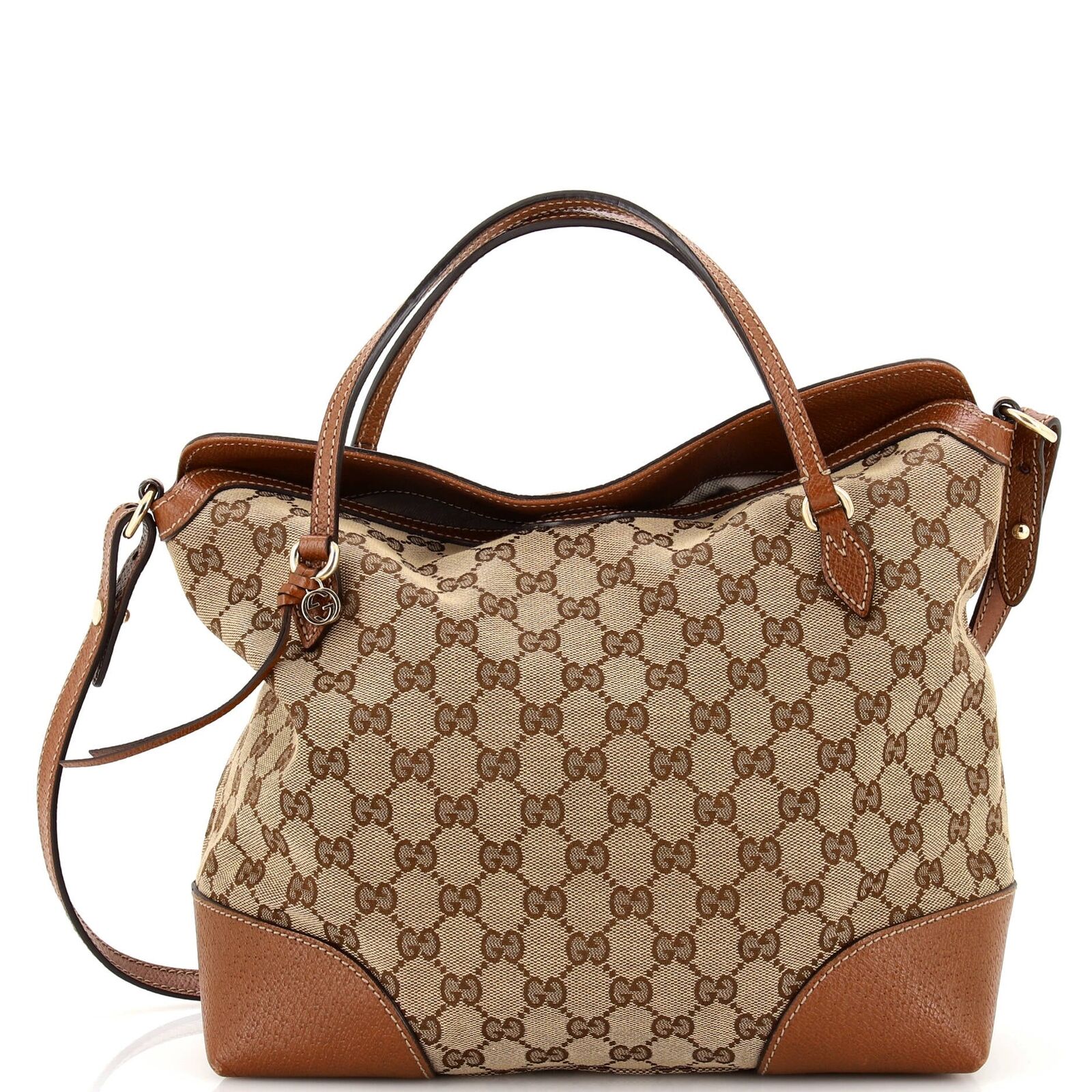 Gucci Leather Canvas Tote