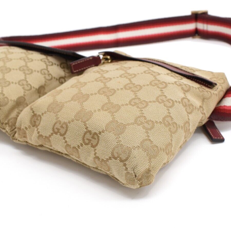 Gucci Leather Canvas Handbag