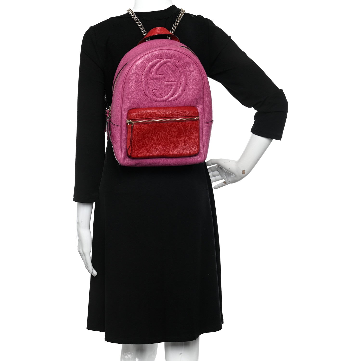 Gucci Chain Leather Shoulder Bag