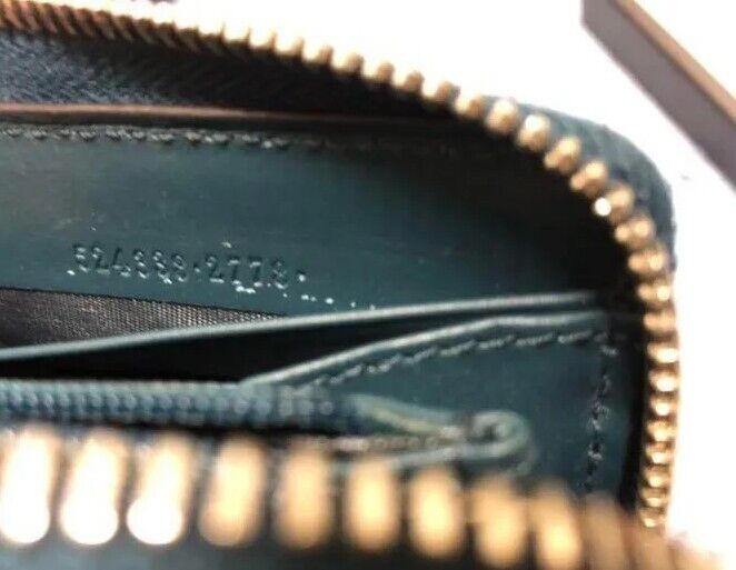 Gucci Sega Long Wallet Round Zip Green