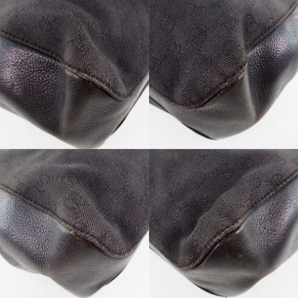 Gucci Leather Canvas Tote
