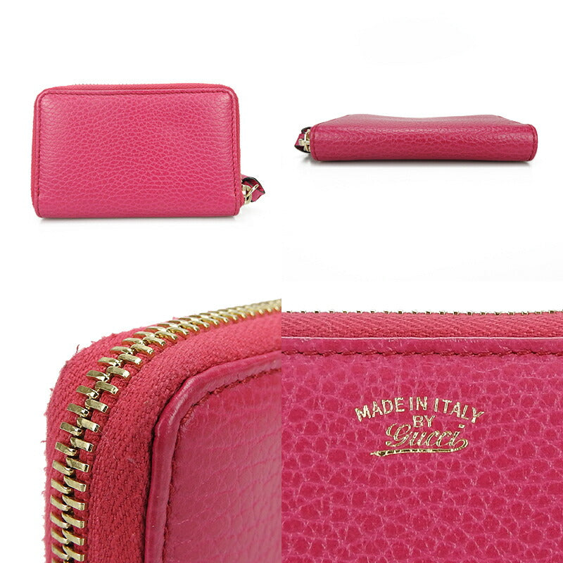 GUCCI Coin case 368877 leather pink Women