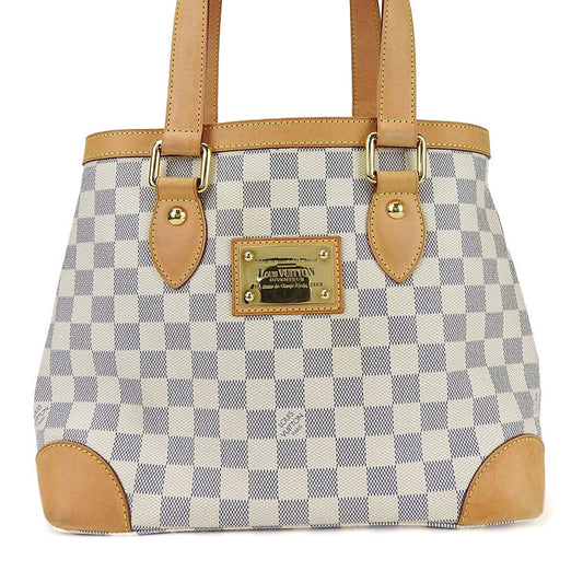 LOUIS VUITTON Tote Bag N51207 Damier Azur white HamsteadPM